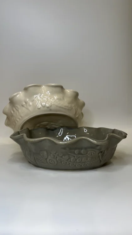Bowl Girasol de Ceramica con relieve y volado - Image 2