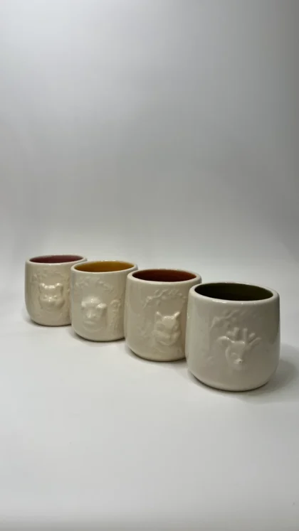Set  Bosque - Tazas de Café de cerámica - Image 3